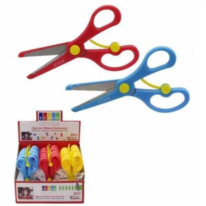 SÜDOR ÖĞRENCİ MAKASI KORUMALI 